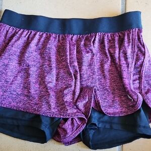 Icyzone Womans Athletic Shorts Built In Biker Shorts Size M
